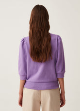 Ovs Round-Neck Sweatshirt With Crochet Insert